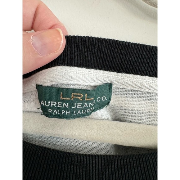 Lauren Ralph Lauren Striped Sweatshirt Size Medium - Picture 5 of 5